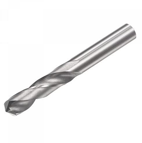 sourcing map Spiralbohrer Vollhartmetall, C2/K20 Wolframcarbid Gerader Schaft Spiralflöten Bohrschneider 8,1mm