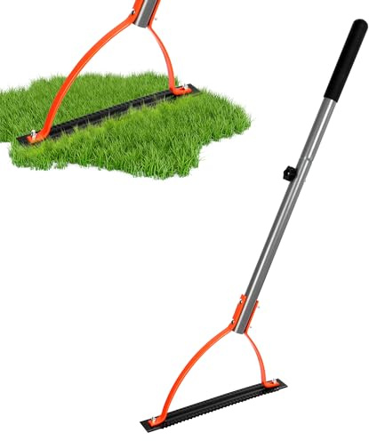 Walensee Weed Grass Cutter with Serrated Double-edged Sharp Blade Manual Grass Whip with 30 Inch Steel Handle Cut Overgrown Weeds Cutting Hand Tool Steel Sod Cutter for Garden, Yard, Field and Ditches
