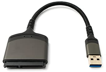 System-S SATA Kabel 15 cm 22Pin Buchse zu USB 3.0 Typ A Stecker Adapter für Festplatte