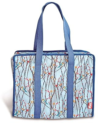 Prym 612083 All-in-one Tasche Blue Birds, Hellblau