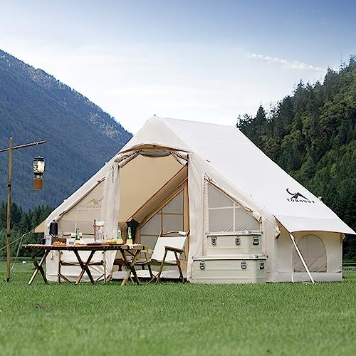 TOMOUNT Aufblasbares Zelt, 3 m x 2,1 m x 2 m (3–4 Stück), 9.84 x 6.89 x 6.56Ft