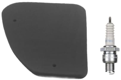 Luftfilter + Zündkerze BR7HS passend für Peugeot Elyseo, Speedfight 1/2, TKR, Vivacity 50, Trekker, Zenith, Buxy, Sachs Limbo, Reggae – Wartungsset für 50ccm 2-Takt Roller