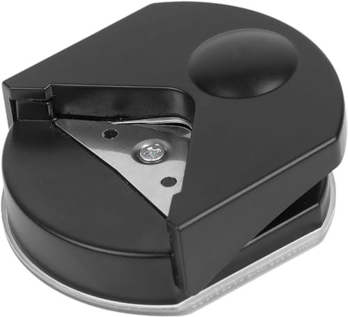 GANPUB Locher, Schwarz, Eckenrunder, Mini-Eckenschneider, Tragbar, für Karten, Fotokarten, DIY-Projekte, Postkarten, Laminat, Scrapbooking, Papier- und Papierbastelarbeiten (4 mm)