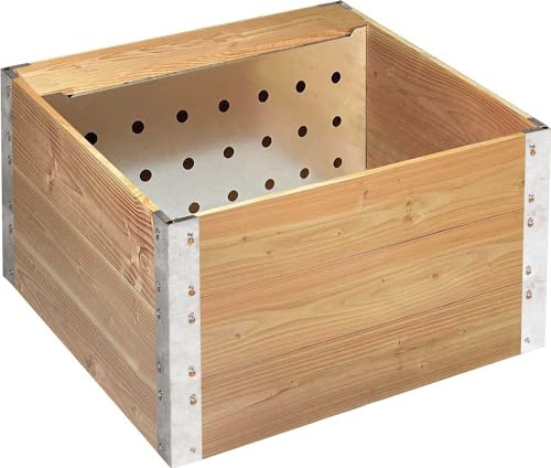 GUILLOUARD Carré de Jardin 220L avec Composteur 45L - Bois Douglas PEFC | Acier Galvanisé, Potager Surélevé 2 en 1, Écologique et Durable, 020730