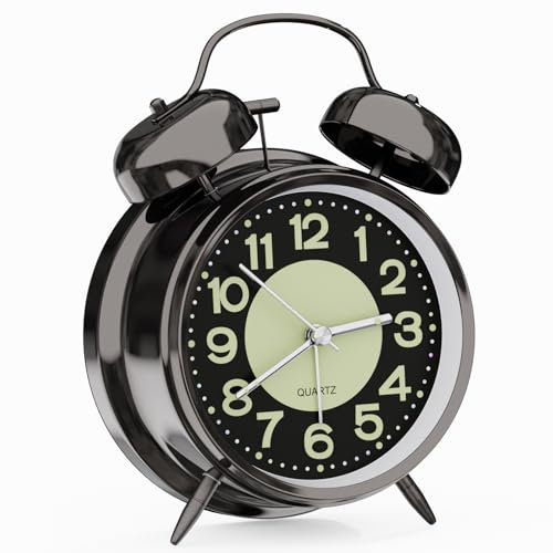 HERMIC Wecker Analog,Laut für Tiefschläfer