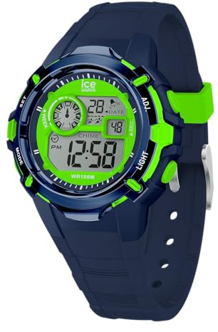 ICE-WATCH - Ice Digit Explorer Dino - Montre Bleue pour garçon avec Bracelet en Silicone - 023263 (Small)