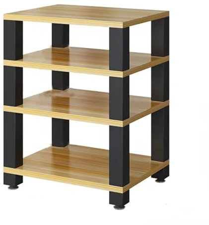 KUANGGE Soporte para Medios audiovisuales, Estante para Consola de Videojuegos, Soportes y bastidores estéreo con estantes de Almacenamiento, Torre de Rack de Audio, Estante de Audio para Consolas d