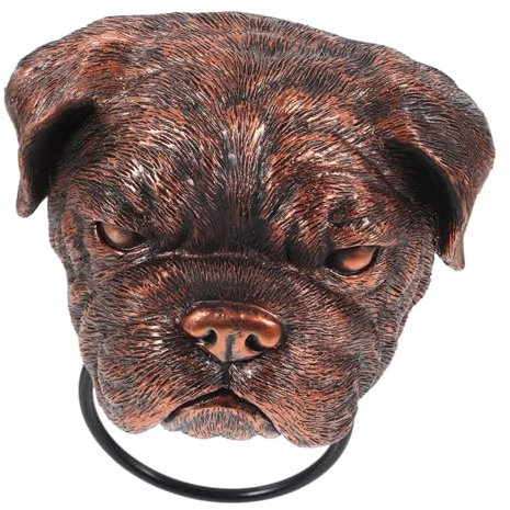 Gadpiparty Dog Head Door Pull Handle Made of Synthetic Resin, Antique Style with Easy to Install Feature, Unique Design for Front Door or Gate Use, Versatile Usage for Indoor or Outdoor