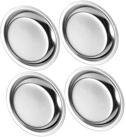 Healifty 4Pezzi Portabustin Tè Acciaio Inossidabile Sottobicchiere e Leggero per Tè Ristoranti Tè