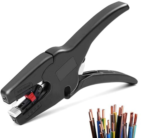 Pince à dénuder automatique avec fonction de coupe pour installation électrique, électronique 0,03-10 mm², dénudeur de câble multifonction et coupe-fil