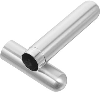 Hemobllo Tubo Umidificatore per Sigari in Acciaio Inox, Singolo, Argento | Leggero e Tenuta Ermetica, per Viaggio Effari, Protegge Sigaro da Variazioni Esterne