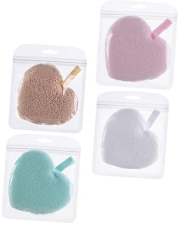 PENIKOKO Wiederverwendbare Make Up Entferner Pads für Tiefe Porenreinigung und Sanfte Make Up Entfernung aus Schwamm 4 Stück Packung für Businessreisen und Camping