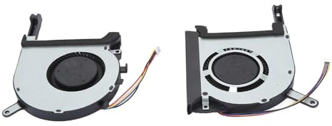 Dilwe Ventilador de Refrigeración Silencioso y Eficiente para CPU de Computadora Portátil GPU para TUF Gaming A15 FA506 IV FA506IU FA506IH FX506IU FX506LH, Ventilador de Refrigeración de Repuesto de