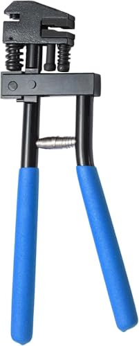 Kombinierte Absetzzange Ø5 mm 290 mm Blau Lochzange Falzzange Blechlocher Karosseriezange zum Lochen und Falzenfür Karosseriebereich Absetz Zange Auto Reparatur