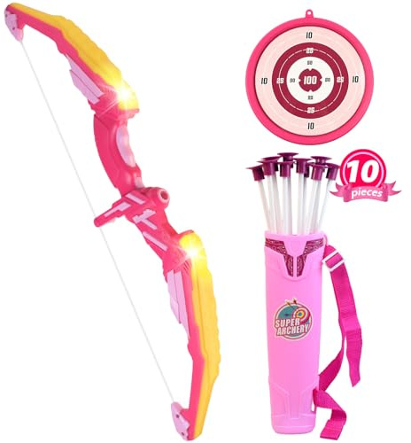 AUTOMP Set di archi e frecce, rosa