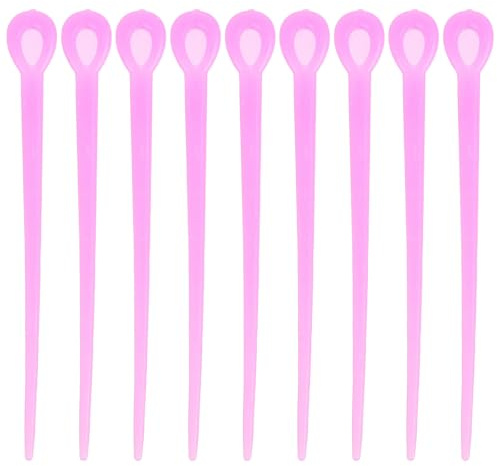 KALLORY Bigodini Superficie Liscia e Non Facile da Staccare in Plastico Blu per Permanente 180 Pezzi Colore Casuale Accessori per Acconciature di Donne e Ragazze