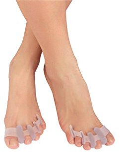 Boowho 1 Paare Hallux-Valgus Orthopädische Zehenspreizer Weich und Komfortabel Spreizer Yoga Zehe-Schutz Korrektoren um Schmerzlinderung