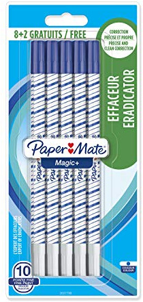 PAPERMATE Magic+ Tintenlöscher, feine Spitze, 8 Stück + 2 gratis