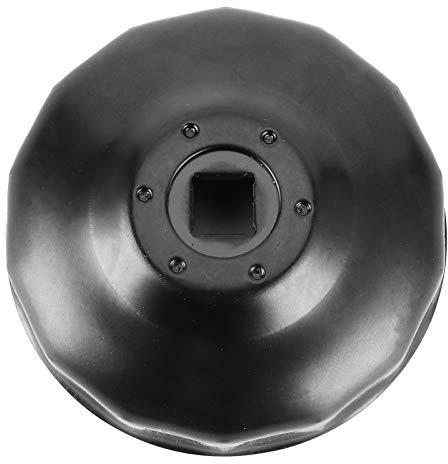 Akozon Ölfilterschlüssel Universal-Ölfilter-Steckschlüsselkappe Entfernen von Werkzeugen 76 Mm 14-Fuß-Aluminiumlegierung für Auto-Motorräder