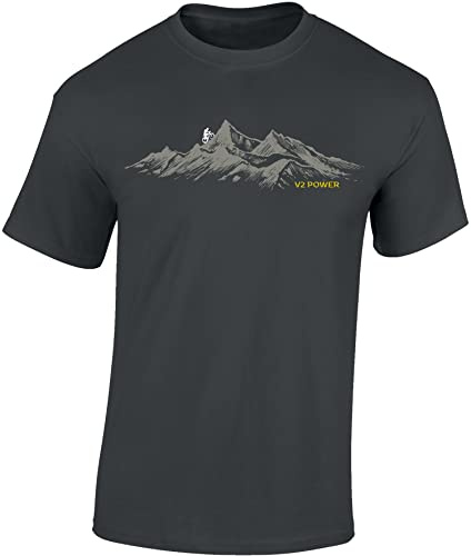 Baddery Fahrrad T-Shirt Herren - „V2 Power“ | MTB Mountainbike Shirt für Radfahrer