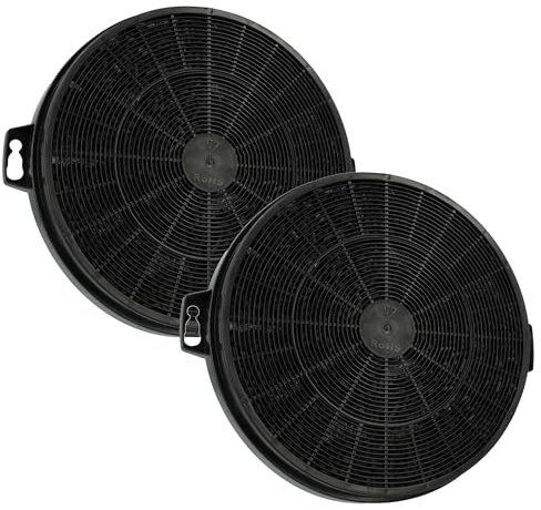 vhbw 2x filtro a carboni attivi sostituisce KRONA Steel CKF150 per cappe aspiranti - 20,7 cm