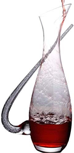 Vasos Whisky Cristal Diamond Whinch Wine Decanter, Carafe DE Vino Rojo, Cristal DE Cristal Cristal DE Playera 100% Libre, Aerador De Vinos Regalo De Vino (1200 Ml)