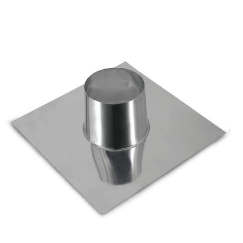 Edelstahlschornstein Dachdurchführung 0° mit Alu I Zubehör für Kamin und Ofen I ø 220 mm I Dachausstieg I Optimale doppelwandige Isolierung I Für ein ø 150 mm Rohr I Oskar
