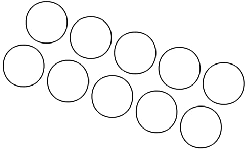 QUARKZMAN 10 Stück Nitrilring Dichtungsring Unterlegscheibe 40mm x 38mm x 1mm für Wasserhahn Klempner Reparatur Dichtung Verbindung, Schwarz