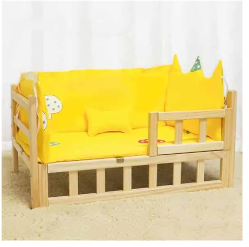 EHEIN Katzenbett, Plüsch-Katzenbett for den Innenbereich, Katzenhängematte aus Holz, Katzensofa, geeignet for Katzen, Hunde, Kaninchen, Kleintiere (Color : Style4, Size : M)