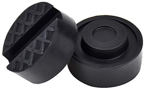 2 Stück Wagenheber Gummiauflage, Universelle Gummi Wagenheber Pads Wagenheber-Ständer Gummi Jack Pads, Rahmenschienenschutz, Gummipuffer Gummiblock Gummiauflage für Wagenheber und Hebebühnen