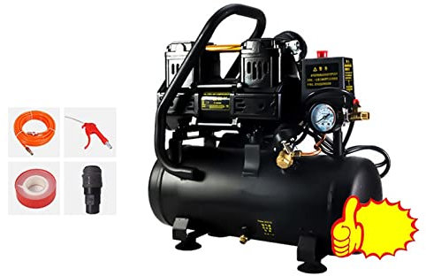 220V 550W 750W 980W Air Compressor, 8L/30L Silent Oil-Free Air Compressor for Home Tire Inflation Whisper Compressor (Color : 980W 8L)