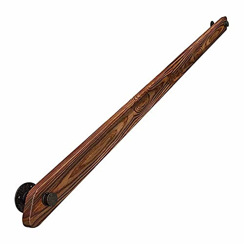 Barandilla de escalera de 1 a 20 pies con juego completo, barandilla de madera antideslizante, barandilla de madera para ancianos, seguridad en el ático, interior y exterior