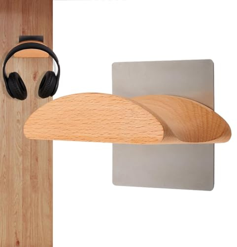 Kopfhörerständer – -Kopfhörer-Halterung, Kopfhörer-Wandhalterung, Headset-Halter, Holzrahmen, Kopfhörer-Schutzständer, Stanzer für die Wand