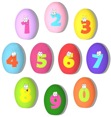 TONGKTAI Welpenspielzeug Quietschend, [10 Stück] Lustig Weich Quietschend Egg Ball, Interaktives Haustier Kauspielzeug für Welpen, Kleine, Mittelgroße Rassen