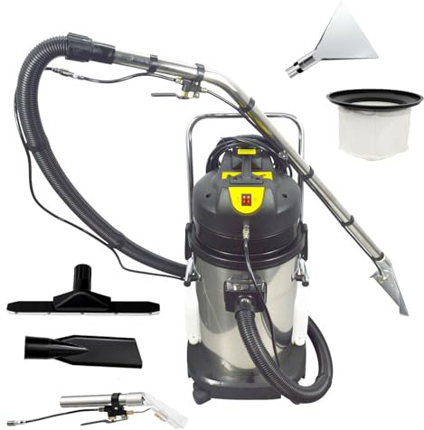 Commercial Carpet Steamers, 20L/40L/60L/80L Professional Carpet Cleaning Machine, 3-in-1 Spray & Extract Carpet Cleaner, Wet & Dry Cleaner, Deep Steam Cleaner for Hotels, Offices 60L