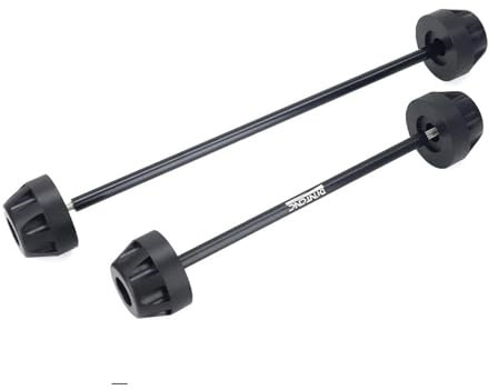Motorrad-Sturzschutz Für Yamaha YZFR1 M 2015-2024 Hinten Vorderachse Gabel Crash Slider Motorrad Rad Schutz YZF R1 R1M YZF-R1M 2023 Anti-Kollision(Front-Rear Black)