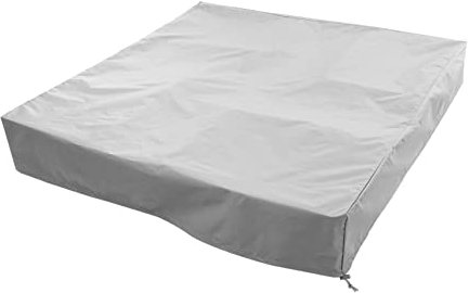 OFFSCH Sandkastenabdeckung mit Kordelzug Sandkastenüberdachung 125x125cm Gartenschutzplane für Outdoor Sandkästen und Pool Kinderspielbereichschutz