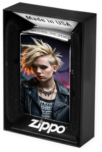 Original Zippo Feuerzeug Chrom mit mit Deinem Foto Bedruckt | Einzigartiges Geschenk für Männer, Sammler, Vatertag mit Deinem Wunschmotiv