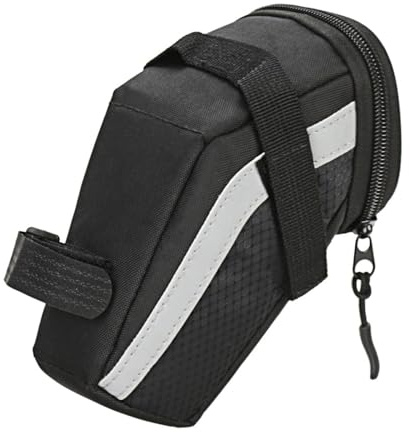 Gramigg 1,5 l Fahrradsatteltasche Fahrradsitze Tasche mit reflektierenden Streifen für Mountainbikes Heckhalterung Schnellspanner Halterung
