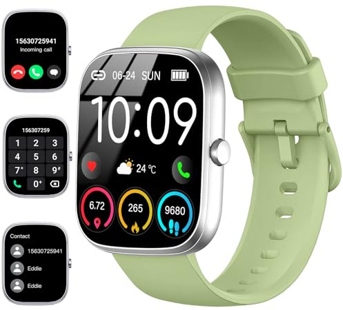 uaue Smart Watch for Men/Women, 1.91 HD Smartwatches 2025 New Answer/Make Calls Fitness Watch with Heart Rate/Sleep Monitor/Step Counter, IP68 Waterproof 110+ Sports Activity Tracker for Android iOS
