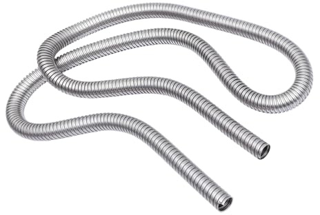 TIDTALEO Tubo Flessibile in Acciaio Inox 304 Per Protezione Cavi Metallici a Molla Guaina Organizzatrice Di Cavi Professionale Da 3 Metri Efficiente Per Uso Domestico e Industriale