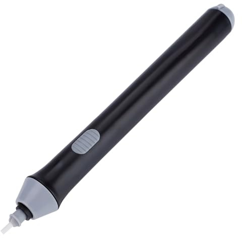 MENDUNER Borrador de Lápiz Automático Eléctrico | Herramienta de Precisión Portátil para Estudiantes de Artistas, Puntas de 2,3 Mm y 5 Mm con 22 Recambios (BLACK)