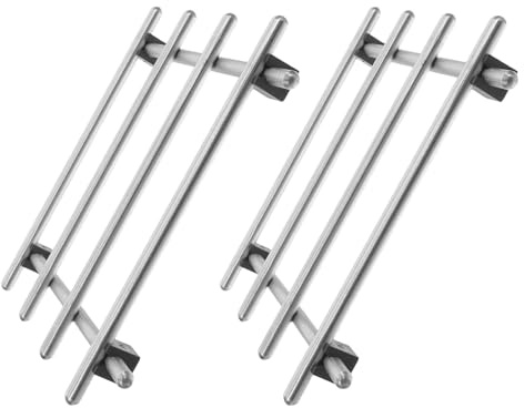 Salvamanteles de Cocina para Ollas Calientes de Acero Inoxidable, 2 Piezas | 18 X 18cm, Patas de Goma Antideslizantes, para Sartenes, Soperas y Platos