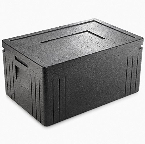 Chabrias Ltd 45L EPP Insulated Food Delivery Box - 40°C to 120°C Keeps Temperature 4+ Hours Lightweight Thermal Catering Carrier for Hot or Cold Food, Fits Gastronorm Containers