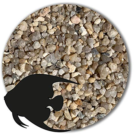 Anbobo Müller GmbH - Aquarium Sand/Aquarium Kies - 25 KG - 2,0-5,6mm - Natur - Deutsche Premiumqualität