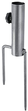 Fenteer Sonnenschirm ​Rasendorn Erdspieß, Angelschirm Schirmständer für 25-32 m Schirmstange Angeln, Sonnenschirmständer, verstellbar, für Terrasse, Strand, Garten