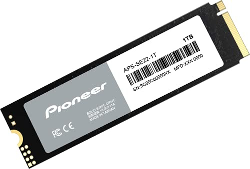 Pioneer Disque SSD interne NVMe PCIe M.2 2280 Gen 3x4 1 To (APS-SE22-1T)