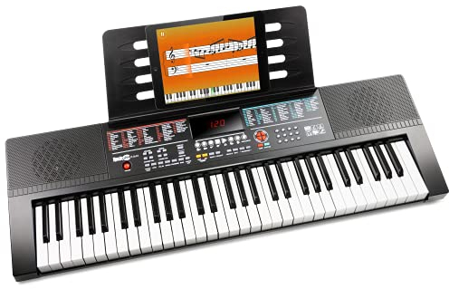 RockJam Pianoforte con tastiera LED a 61 tasti