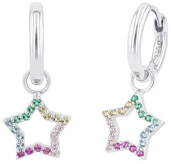 Prinzessin Lillifee Mädchen Kinder Ohrringe Ohrhänger Silber, Kommt in Schmuck Geschenk Box