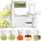 Spiralizer 5-Blade Vegetable Slicer - Strongest and Heaviest Spiral Slicer - Veggie Pasta Spaghetti Maker - Apple Potato Zucchini Slicer for Keto, Paleo, Non-Gluten Diets - Healthy Kitchen Gadgets